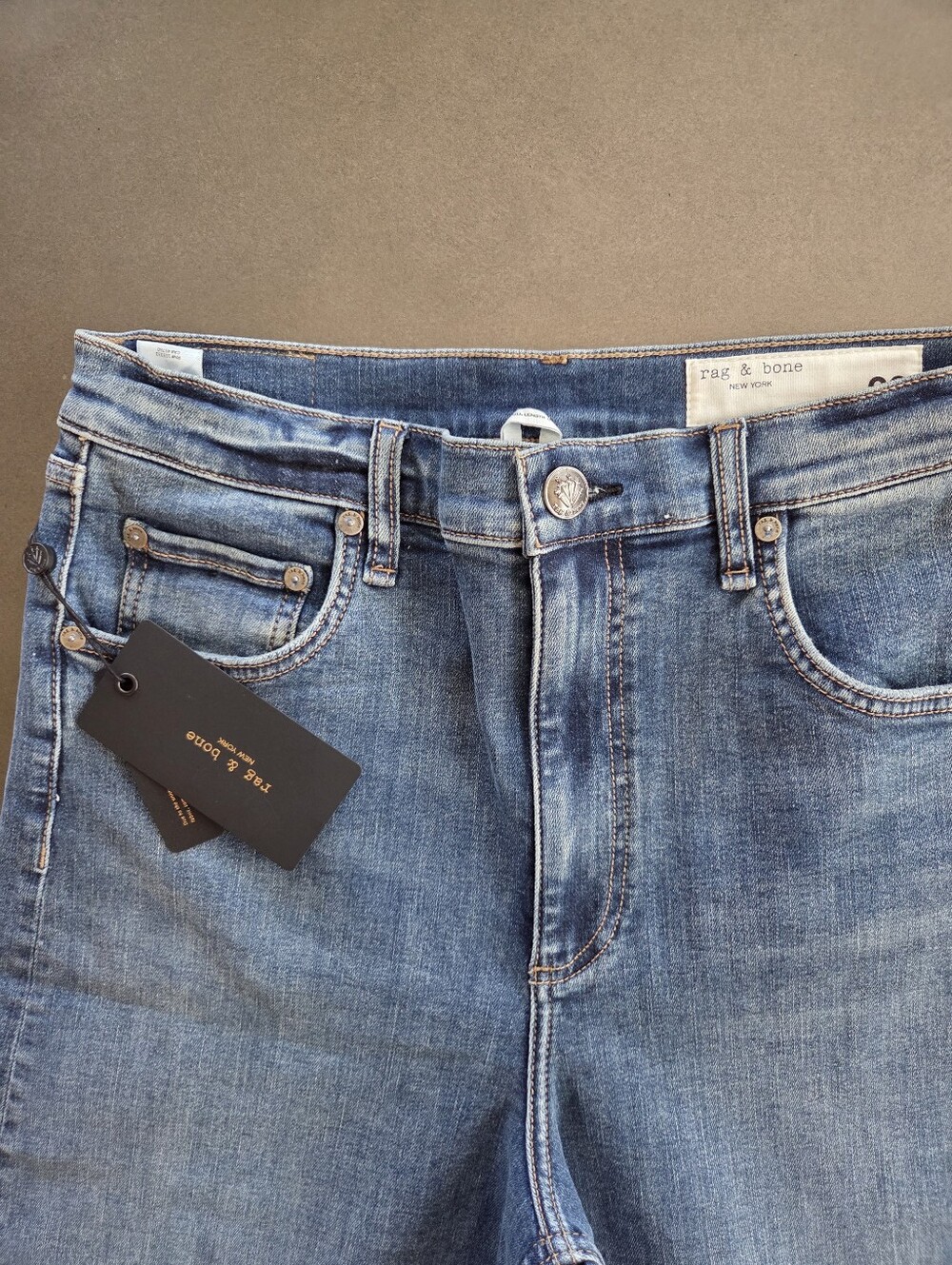 Rag & Bone Flexi Sofie Wide Leg Jeans Size 30 NWT $278 Willow - Picture 5 of 13